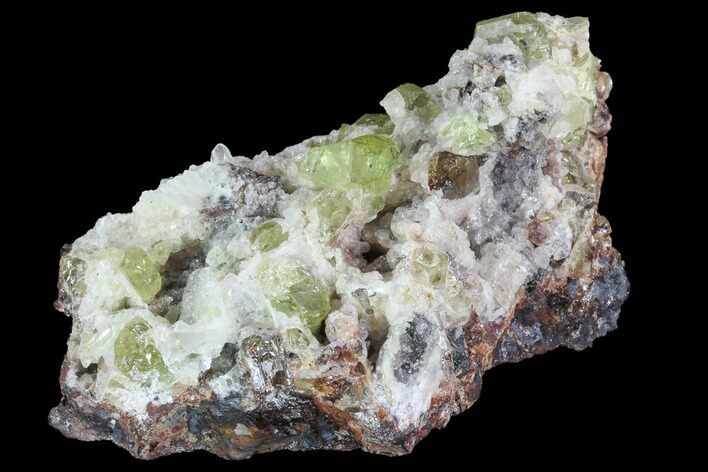 Apatite Crystals with Quartz - Durango, Mexico #91344